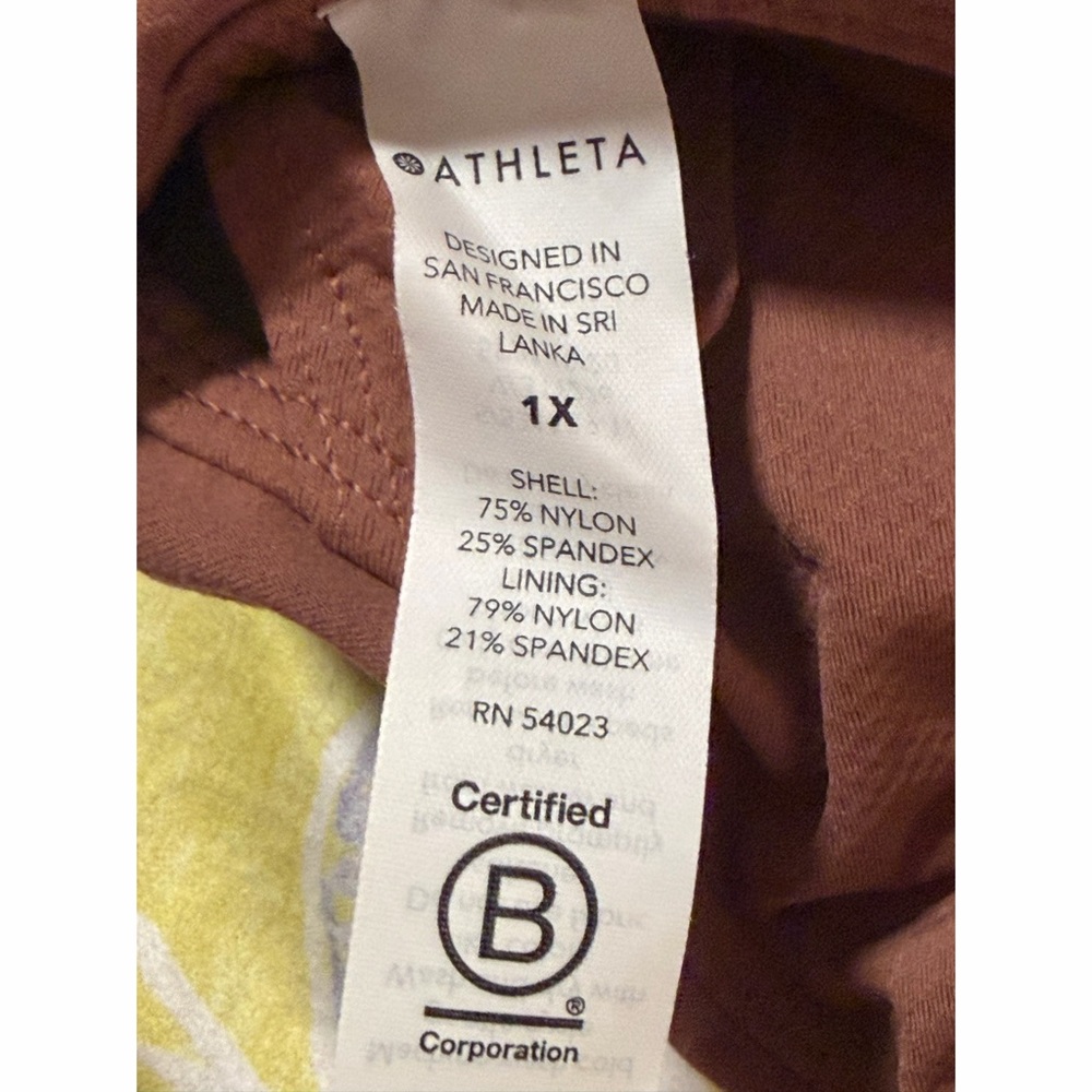 Athleta (Hearth Rose) Brown Sports Bra NWT SZ 1X - Picture 11 of 16